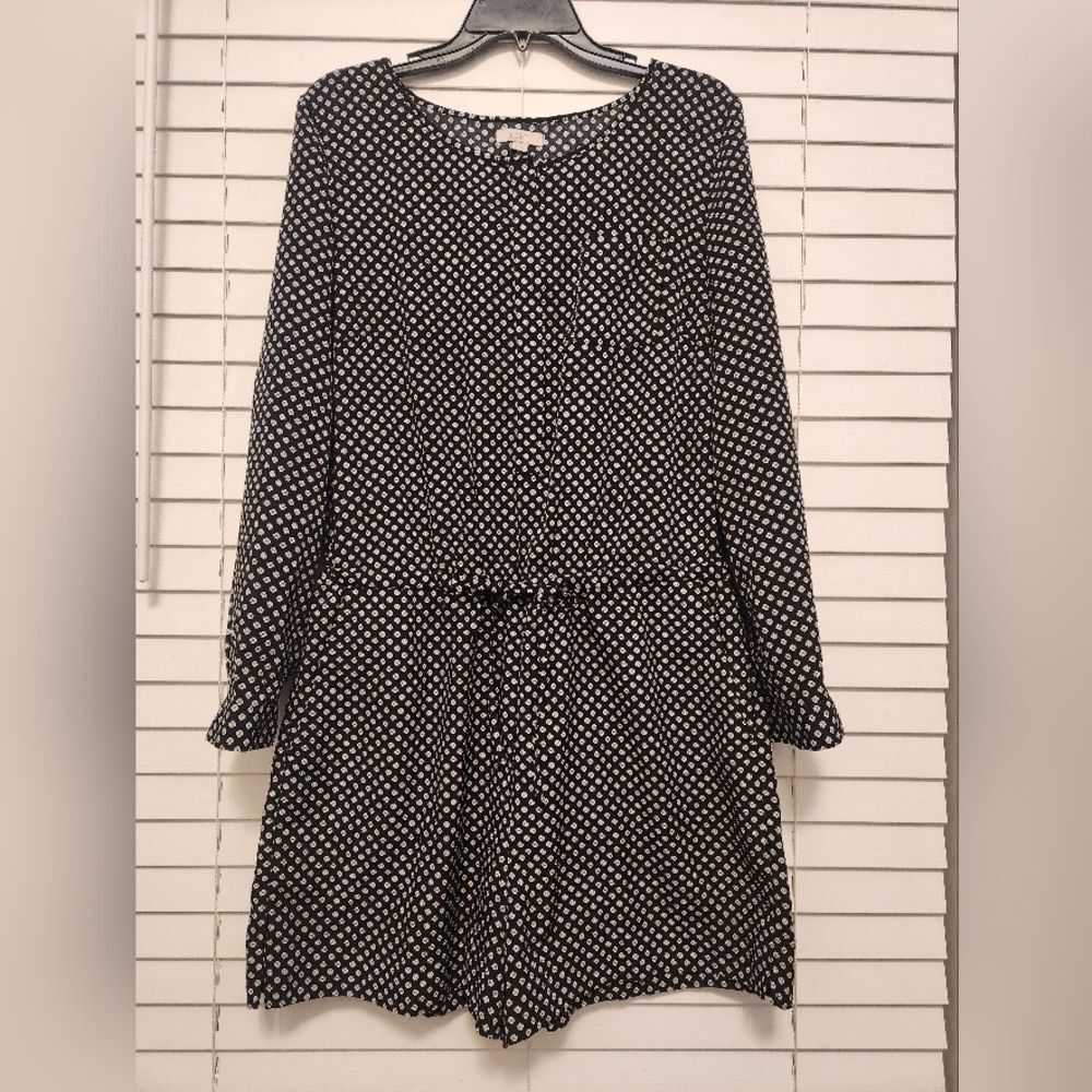 The Loft Womens Polka Dot Shorts Romper Size 10
